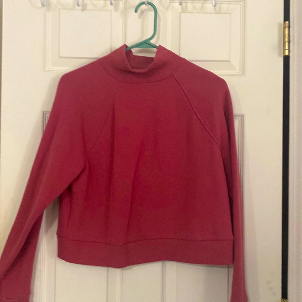 Pink cropped sweater